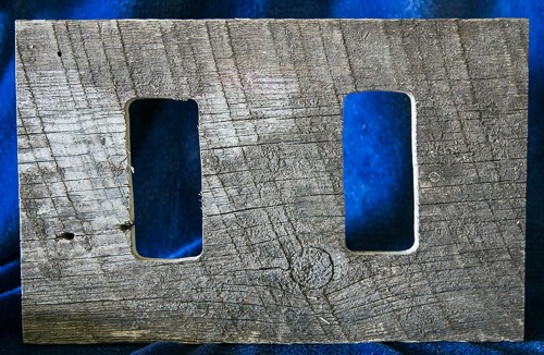1 1/2 x 3 1/2 Rustic Barn Wood Frame w/standing easel     