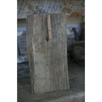 Desk top picture frame with easel and clothes pin clasp  